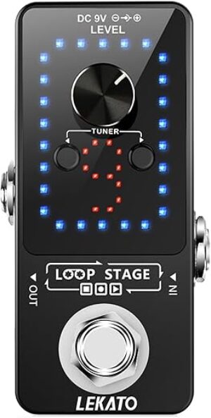 LEKATO Looper Guitar Pedal Tuner With 9 Loops