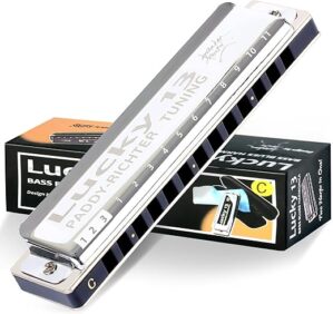 East top Lucky 13 Bass Plus Blues Harmonica