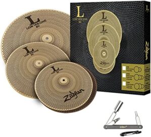 Avedis Zildjian Company LV348 L80 Low Volume Cymbal Set