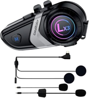Good Rider LX3 Motorcycle Helmet Bluetooth Headset
