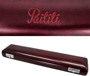Paititi Mahogany Wood C Foot Flute Case
