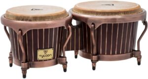 Tycoon Percussion Master Hand-Crafted Pinstripe Series Bongos