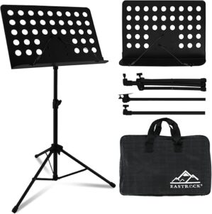 EASTROCK Metal Sheet Music Stand – High Stability Adjustable