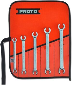 Proto Metric Double End Flare Nut Wrench Set, 5PC
