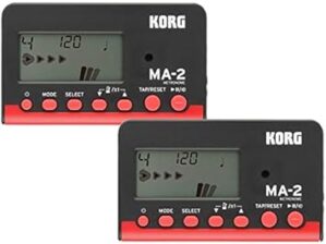 Korg Metronome MA-2 Black & Red Set