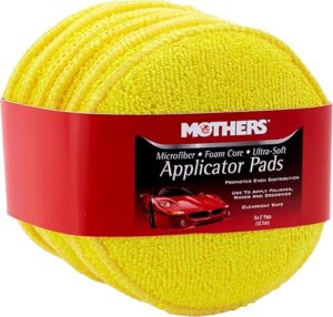 Mothers Microfiber Polishing And Cleaning Pads, 5 Inch