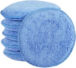 FONAROLL Microfiber Wax Applicator Pads, 6 Pack