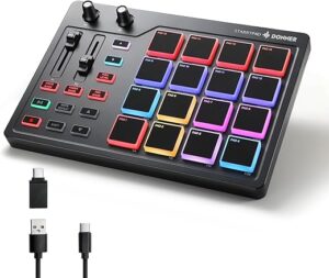 Donner MIDI Pad Beat Maker Machine, Drum Controller