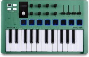 ARTURIA MiniLab 3 Mint Green USB MIDI Keyboard