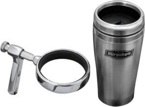 Kuryakyn Motorcycle Handlebar Accessory: 12 fl oz Stainless Steel Mug