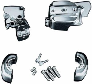 Kuryakyn Motorcycle Handlebar Accessory: Chrome Brake And Clutch Kit