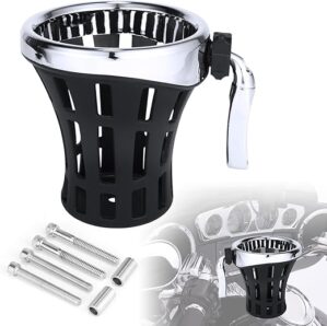 AILMOTO Motorcycle Handlebar Drink Cup Holder, 142 MM