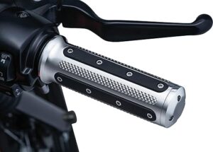 Kuryakyn Motorcycle Handlebar Grips: Heavy Industry 6120