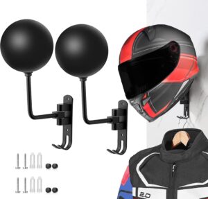 SANGMO Motorcycle Helmet Rack With 2 Hooks