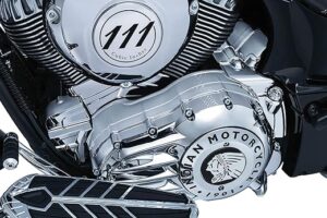 Kuryakyn Motorcycle Rear Oil Panel Cover, Chrome 5644