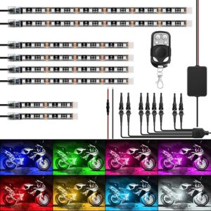Nilight Motorcycle RGB LED Light Kit, Waterproof