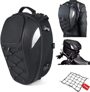 MIHUNTER Motorcycle Waterproof Helmet Tail Bag