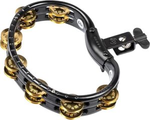 Meinl Percussion Mountable ABS Plastic Tambourine, Black