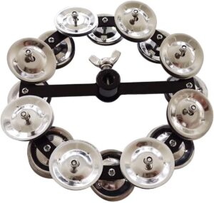 TUOREN Mountable Hihat Tambourine With Steel Jingles