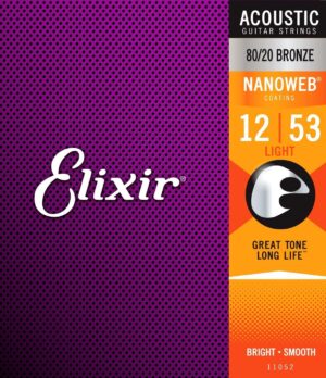 Elixir Nanoweb Acoustic Guitar Strings 11052