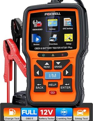FOXWELL NT301 Plus OBD2 Scanner Battery Tester