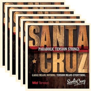 SANTA CRUZ Parabolic Tension Acoustic Guitar Strings Bundle