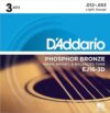 D’Addario Phosphor Bronze Acoustic Guitar Strings EJ16-3D