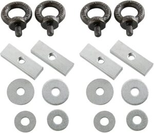 Rhino Rack Pioneer Eye Bolt Kit 43178, Black