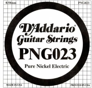 D'Addario PNG023 Pure Nickel Electric Guitar String