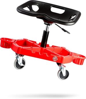 Adam's Polishes Pro Rolling Stool, Adjustable Car Detailing Chair