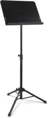 OnStage Professional Folding Orchestral Music Stand, Black