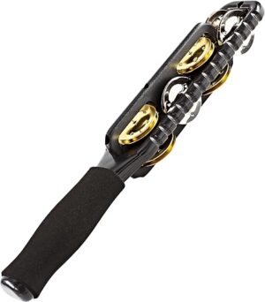 Meinl Percussion Professional Multi Stick With Brass & Steel Jingles (MJS1BK)