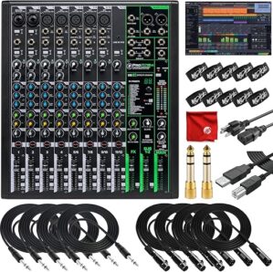 Mackie ProFX12v3 12-Channel USB Mixer Bundle