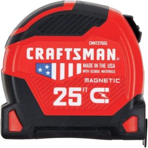 CRAFTSMAN Proreach Tape Measure, 25-Foot (CMHT37665S)