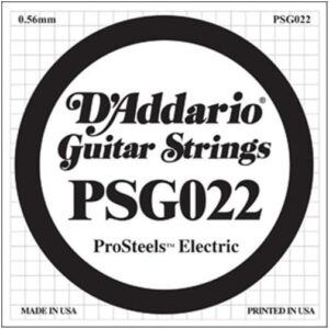 D'Addario ProSteels Electric Guitar String, 022