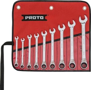 STANLEY Proto JSCVT-9S 12 Point Ratchet Wrench Set