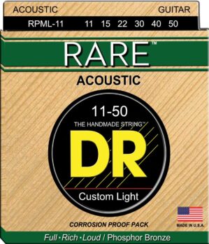 DR Strings Rare Phosphor Bronze Acoustic Strings 11-50