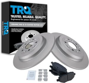 Rear Brake Rotor & Ceramic Pad Kit Compatible With Ford Edge