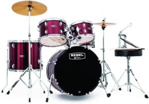 Mapex Rebel 5-Piece Drum Set, Dark Red