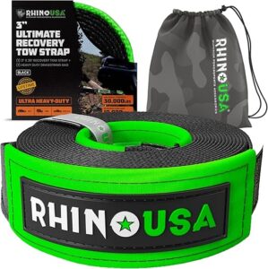 Rhino USA Recovery Tow Strap (3" x 20')