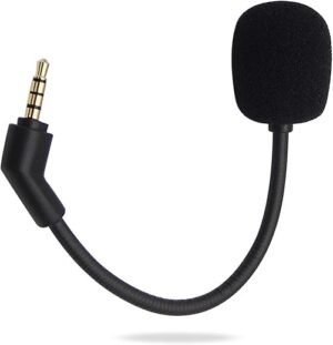 UNCLE LIGHT Replacement Game Mic For Kingston HyperX Cloud Flight Flight S Gaming Headset On PS4 PS5 Xbox One PC, 3.5mm Detachable Boom Microphone