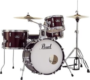 Pearl Roadshow 4-Piece Drum Set, Wine Red