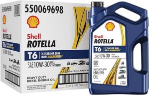 Shell Rotella Rotella T6 Synthetic 10W-30 Motor Oil