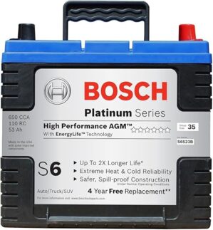 Bosch S6523B S6 Flat Plate AGM Battery