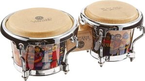 Latin Percussion Santana Mini Tunable Wood Bongos LPM200-AW
