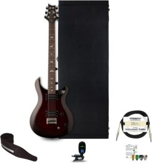 PRS SE 277 Baritone Electric Guitar, Fire Red Burst