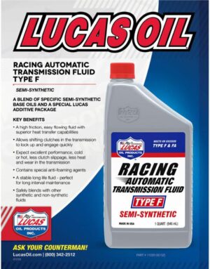 Lucas Oil Semi-Synthetic Racing Transmission Fluid Type F