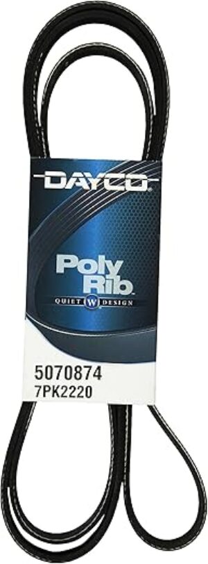 Dayco Serpentine Belt 5070874, Black