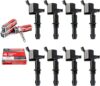 MAS Set Of 8 Ignition Coils & SP546 SP515 Spark Plug Compatible With Ford V8