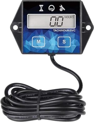 Runleader Small Engine Digital Tachometer Hour Meter
